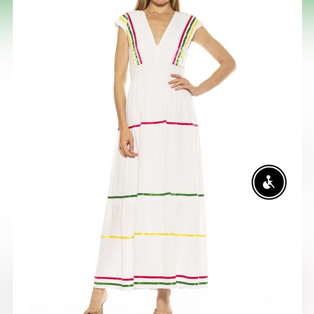 Alexia admor summer tiered maxi dress